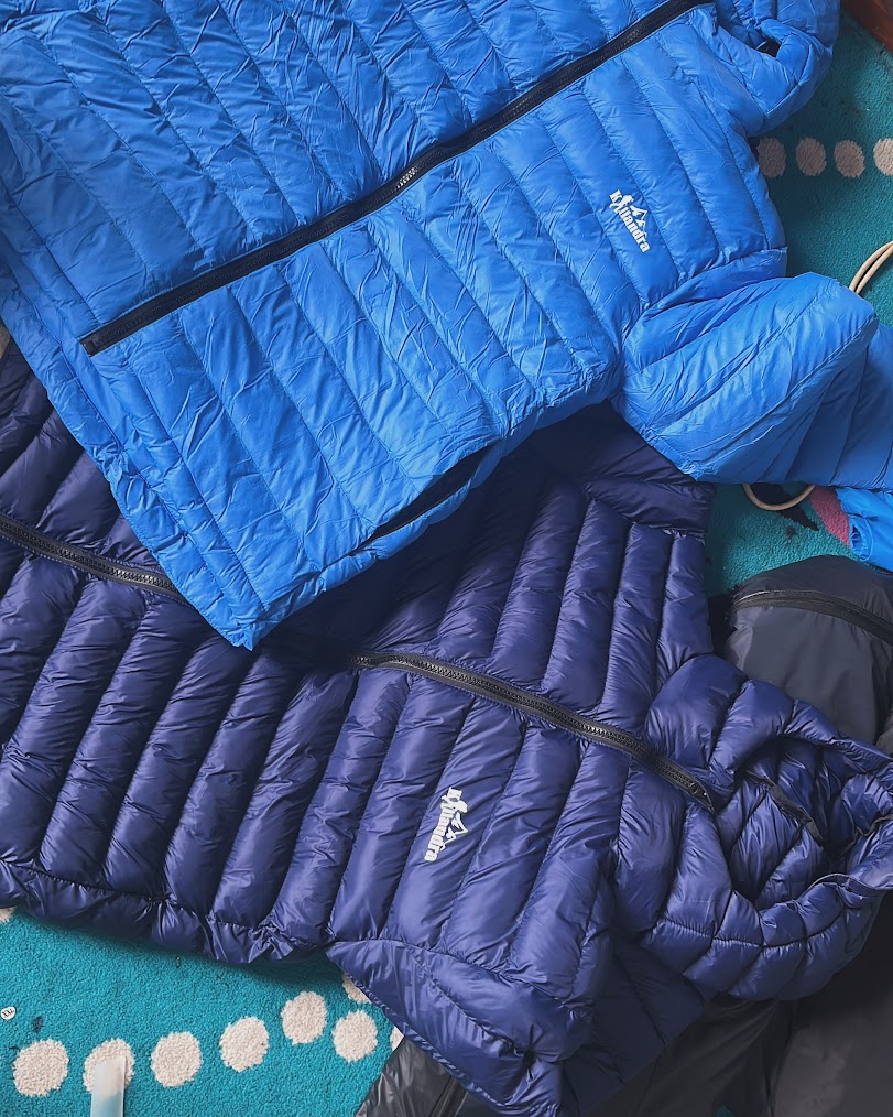 Oura blue puffer pile